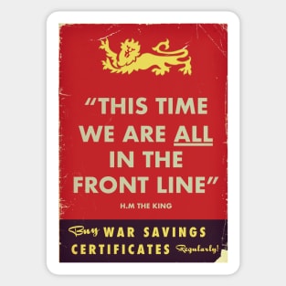 WW2 British war poster Sticker